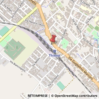 Mappa Thiene Stazione Fs, 36016 Thiene VI, Italia, 36016 Thiene, Vicenza (Veneto)