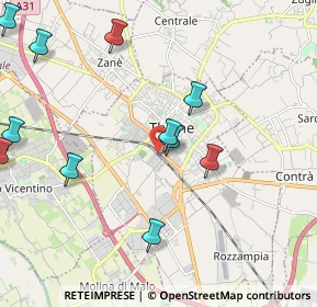 Mappa Thiene Stazione Fs, 36016 Thiene VI, Italia (2.40364)