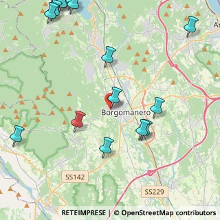 Mappa Via I. Fornara, 28021 Borgomanero NO, Italia (5.9575)