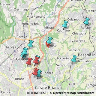 Mappa Via Roma, 20836 Briosco MB, Italia (2.35143)