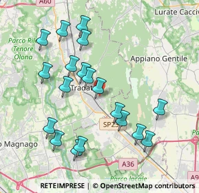 Mappa Via Alessandro Scarlatti, 21049 Tradate VA, Italia (3.96263)