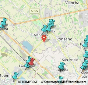 Mappa Via Colombera, 31050 Ponzano Veneto TV, Italia (3.0885)