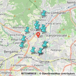 Mappa Via Martinella, 24020 Bergamo BG, Italia (1.53692)