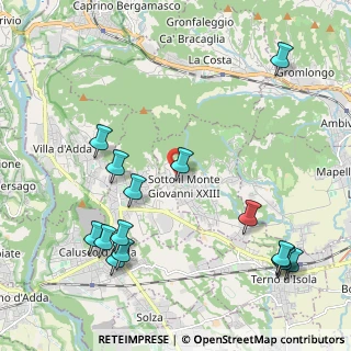 Mappa Via alla Guardina, 24039 Sotto il Monte Giovanni XXIII BG, Italia (2.57933)
