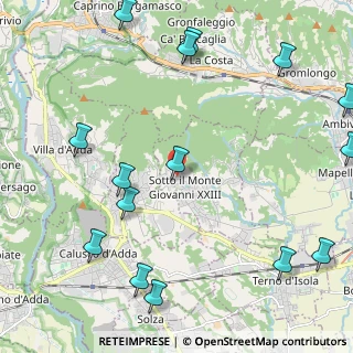 Mappa Via alla Guardina, 24039 Sotto il Monte Giovanni XXIII BG, Italia (2.94067)