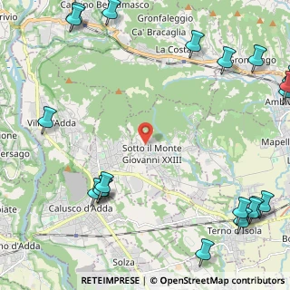 Mappa Via alla Guardina, 24039 Sotto il Monte Giovanni XXIII BG, Italia (3.4695)