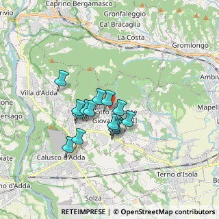Mappa Via alla Guardina, 24039 Sotto il Monte Giovanni XXIII BG, Italia (1.24714)