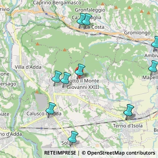 Mappa Via alla Guardina, 24039 Sotto il Monte Giovanni XXIII BG, Italia (2.65636)