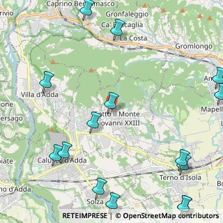 Mappa Via alla Guardina, 24039 Sotto il Monte Giovanni XXIII BG, Italia (3.238)
