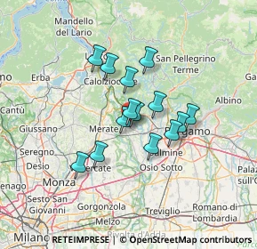 Mappa Via Lecchetto, 24030 Carvico BG, Italia (9.69714)