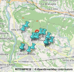 Mappa Via Lecchetto, 24030 Carvico BG, Italia (1.28529)