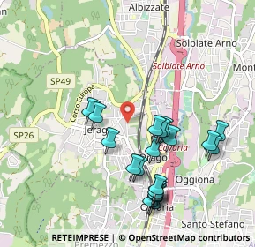 Mappa Viale Rajna, 21040 Jerago Con Orago VA, Italia (1.002)