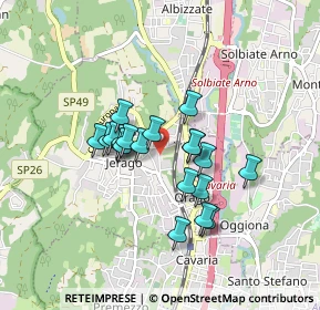 Mappa Viale Rajna, 21040 Jerago Con Orago VA, Italia (0.6415)