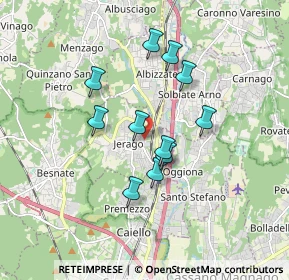 Mappa Viale Rajna, 21040 Jerago Con Orago VA, Italia (1.41909)