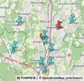 Mappa Viale Rajna, 21040 Jerago Con Orago VA, Italia (2.0575)