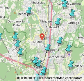 Mappa Viale Rajna, 21040 Jerago Con Orago VA, Italia (2.993)