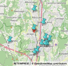 Mappa Viale Rajna, 21040 Jerago Con Orago VA, Italia (1.91091)
