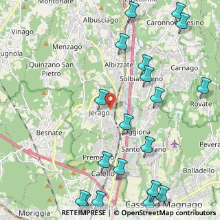 Mappa Via Rejna, 21040 Jerago Con Orago VA, Italia (2.95105)