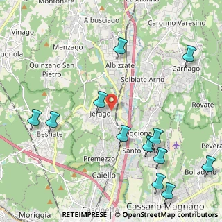 Mappa Via Rejna, 21040 Jerago Con Orago VA, Italia (2.70833)
