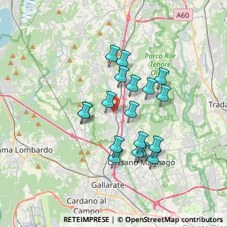 Mappa Via Rejna, 21040 Jerago Con Orago VA, Italia (3.11222)