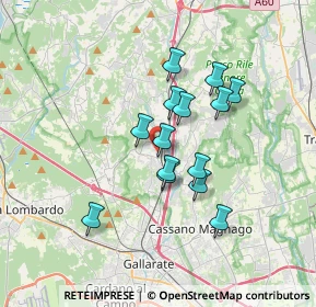 Mappa Viale Rajna, 21040 Jerago Con Orago VA, Italia (2.74286)