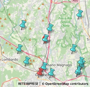 Mappa Viale Rajna, 21040 Jerago Con Orago VA, Italia (5.45357)