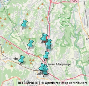 Mappa Viale Rajna, 21040 Jerago Con Orago VA, Italia (3.31727)