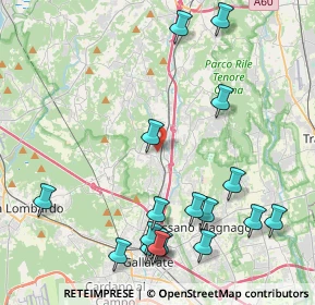 Mappa Viale Rajna, 21040 Jerago Con Orago VA, Italia (5.04333)