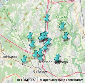 Mappa Viale Rajna, 21040 Jerago Con Orago VA, Italia (2.88632)