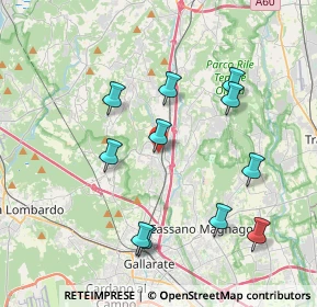 Mappa Viale Rajna, 21040 Jerago Con Orago VA, Italia (3.88909)