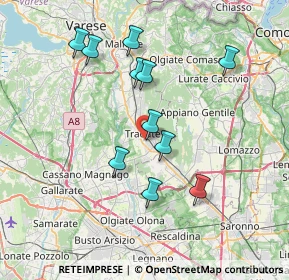 Mappa 21049 Tradate VA, Italia (6.94909)