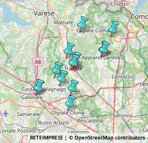 Mappa 21049 Tradate VA, Italia (5.90923)