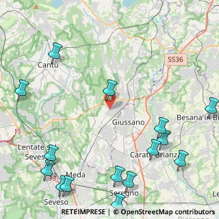 Mappa Via Luigi Cadorna, 22060 Carugo CO, Italia (6.2593333333333)