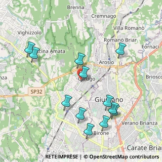 Mappa Via Luigi Cadorna, 22060 Carugo CO, Italia (2.17083)