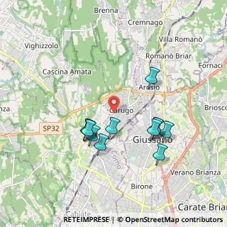 Mappa Via Luigi Cadorna, 22060 Carugo CO, Italia (1.7033333333333)
