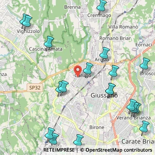 Mappa Via Luigi Cadorna, 22060 Carugo CO, Italia (2.95158)