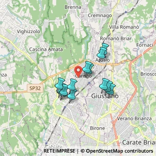 Mappa Via Luigi Cadorna, 22060 Carugo CO, Italia (1.3584615384615)