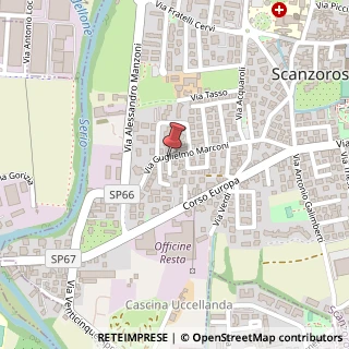Mappa Via guglielmo marconi 8, 24020 Scanzorosciate, Bergamo (Lombardia)
