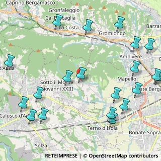 Mappa Via Botta, 24039 Sotto il Monte Giovanni XXIII BG, Italia (2.8895)
