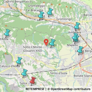 Mappa Via Botta, 24039 Sotto il Monte Giovanni XXIII BG, Italia (2.88364)