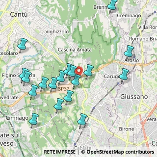 Mappa Via per Arosio, 22066 Mariano Comense CO, Italia (2.17611)