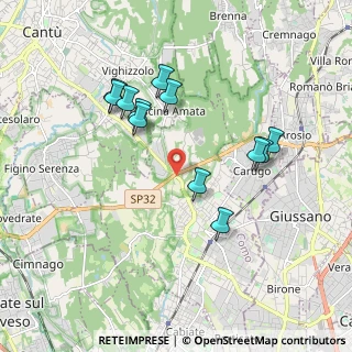 Mappa Via per Arosio, 22066 Mariano Comense CO, Italia (1.77083)