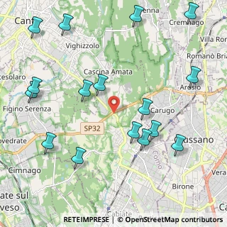 Mappa Via per Arosio, 22066 Mariano Comense CO, Italia (2.57125)
