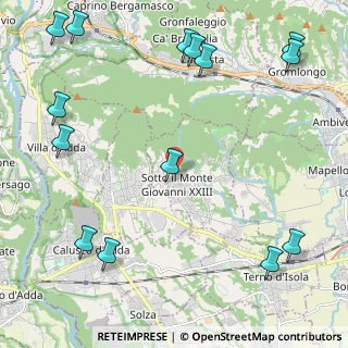 Mappa Via Cà Maitino, 24039 Sotto il Monte Giovanni XXIII BG, Italia (3.08714)