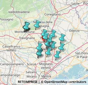 Mappa Via E. Gastaldo, 31050 Ponzano Veneto TV, Italia (10.0315)