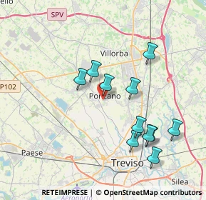 Mappa Via E. Gastaldo, 31050 Ponzano Veneto TV, Italia (3.64364)