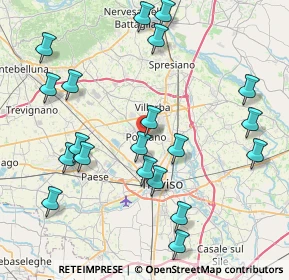 Mappa Via E. Gastaldo, 31050 Ponzano Veneto TV, Italia (9.07)