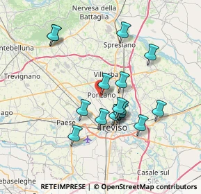 Mappa Via E. Gastaldo, 31050 Ponzano Veneto TV, Italia (6.40125)