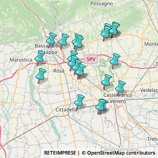 Mappa Via Pradaria, 36028 Rossano Veneto VI, Italia (7.2035)