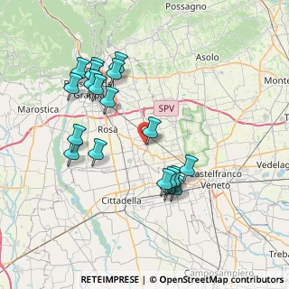 Mappa Via Pradaria, 36028 Rossano Veneto VI, Italia (7.59368)